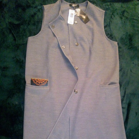 NWT Fairchild Longline Vest Sz XL - Picture 7 of 9